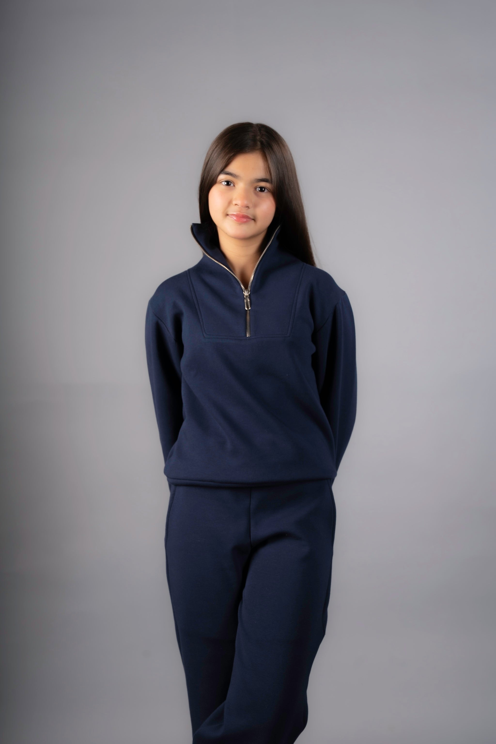 The Zip-Up Set: Navy