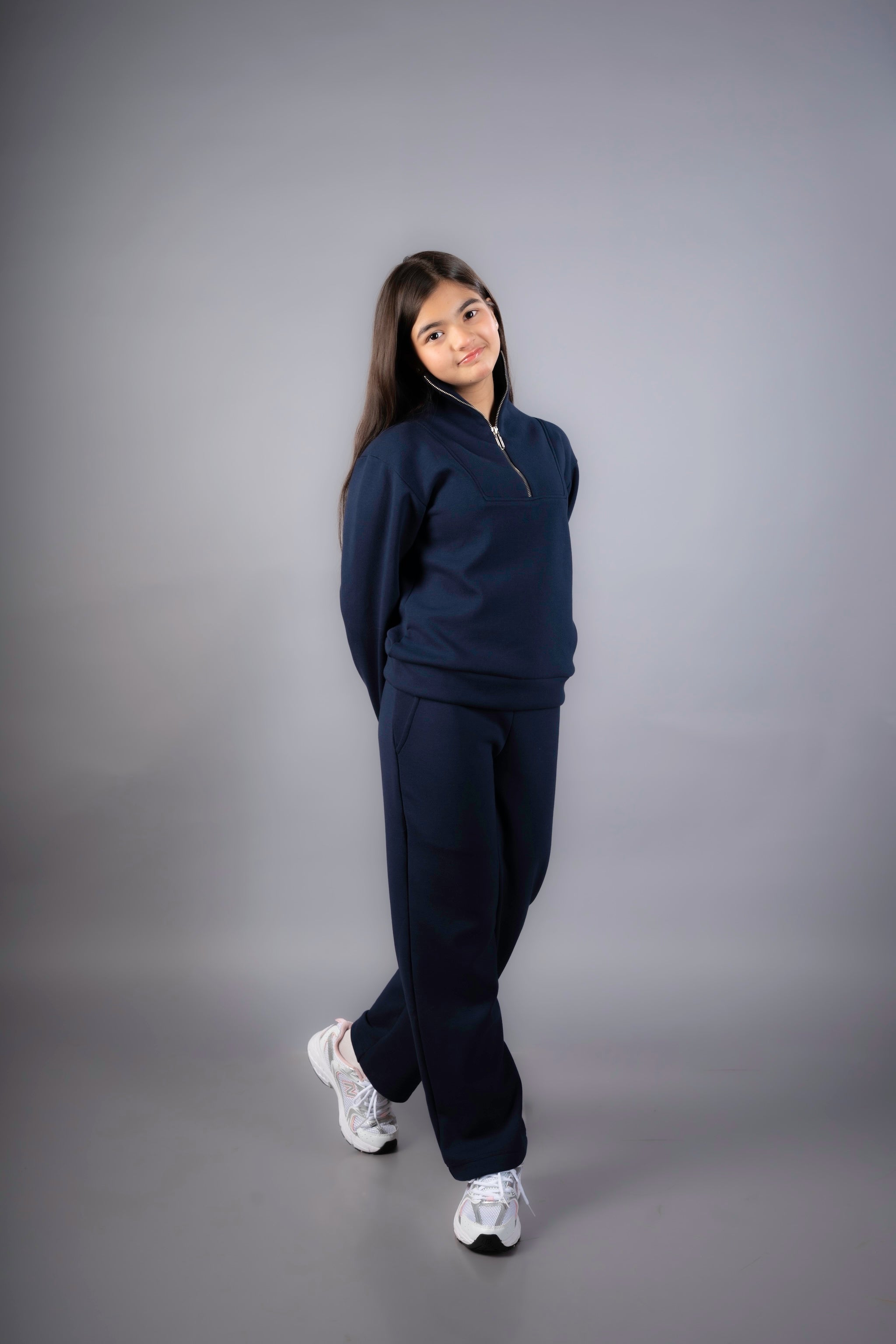 The Zip-Up Set: Navy