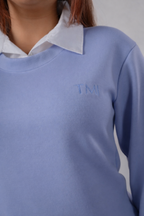 Oversized Collared Sweatshirt