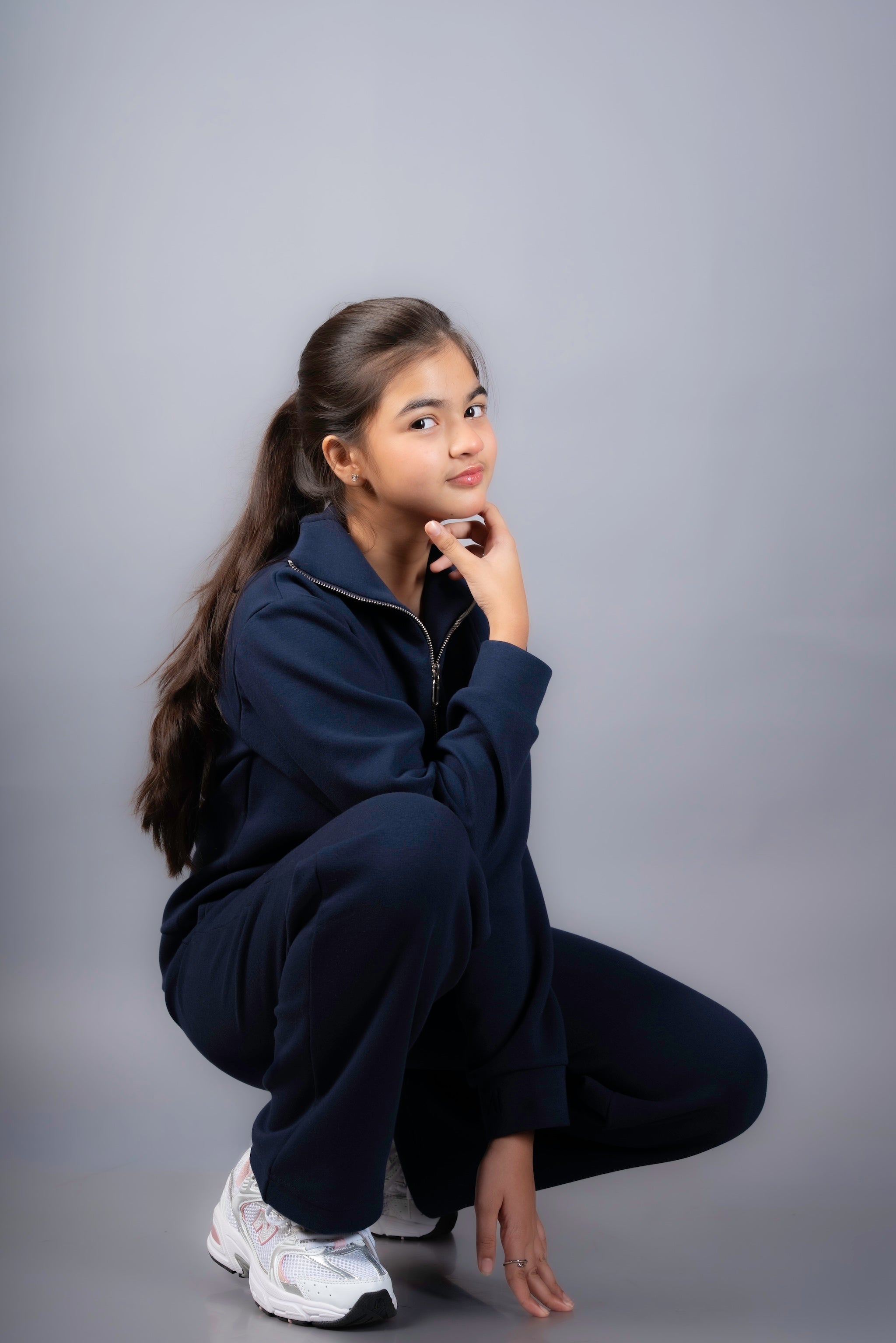 The Zip-Up Set: Navy