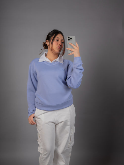 Oversized Collared Sweatshirt