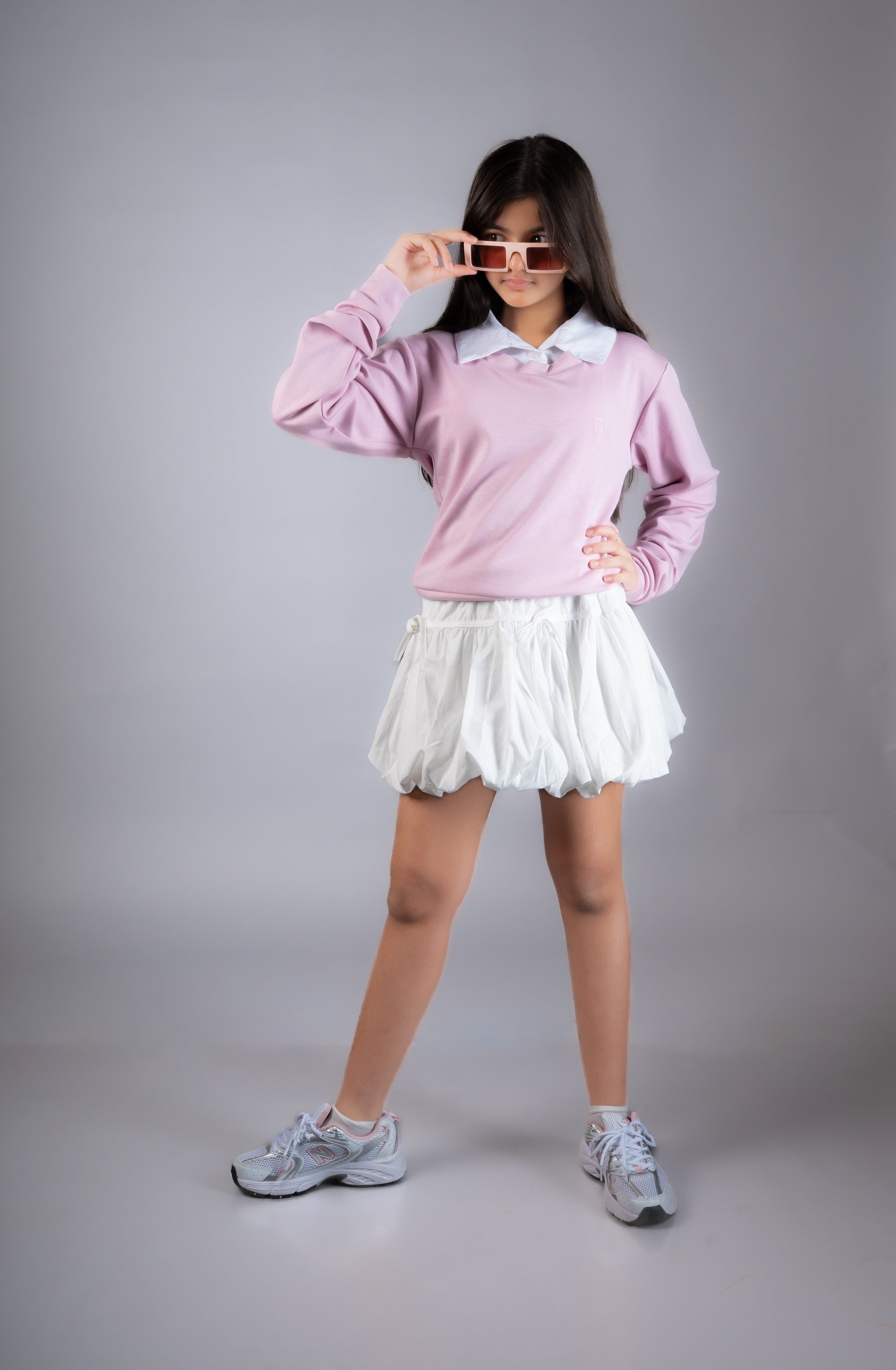 Oversized Collared Sweatshirt